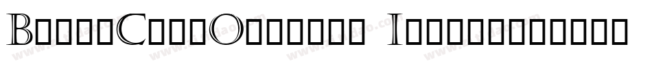 BrashCapsOutline Italic字体转换